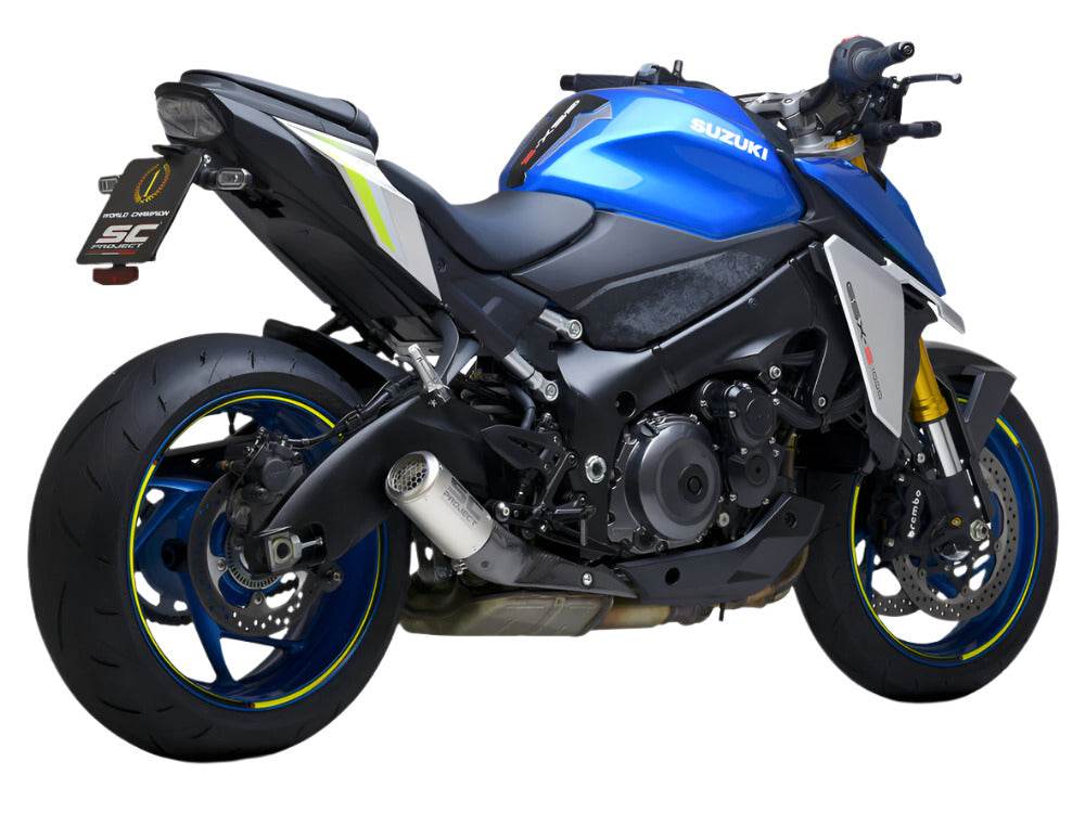 SC Project CR-T Titanium Silencer Suzuki GSX-S1000 2021-25 - Motorcycle Performance Store
