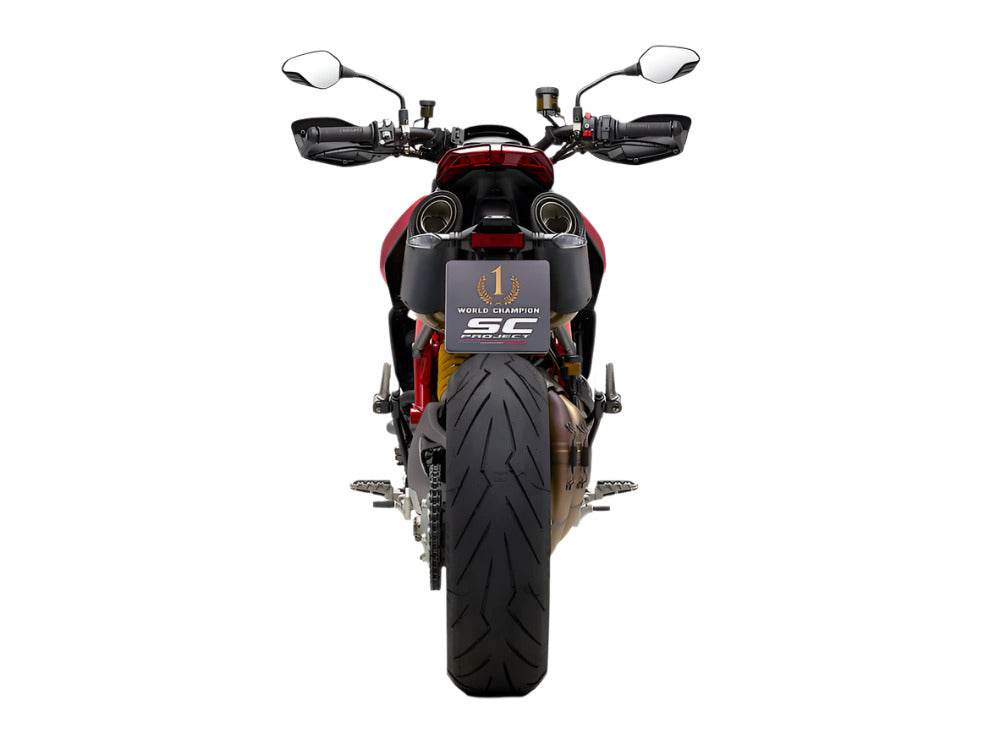 SC Project S1 Carbon Silencers Ducati Hypermotard 950 2021-25 - Motorcycle Performance Store