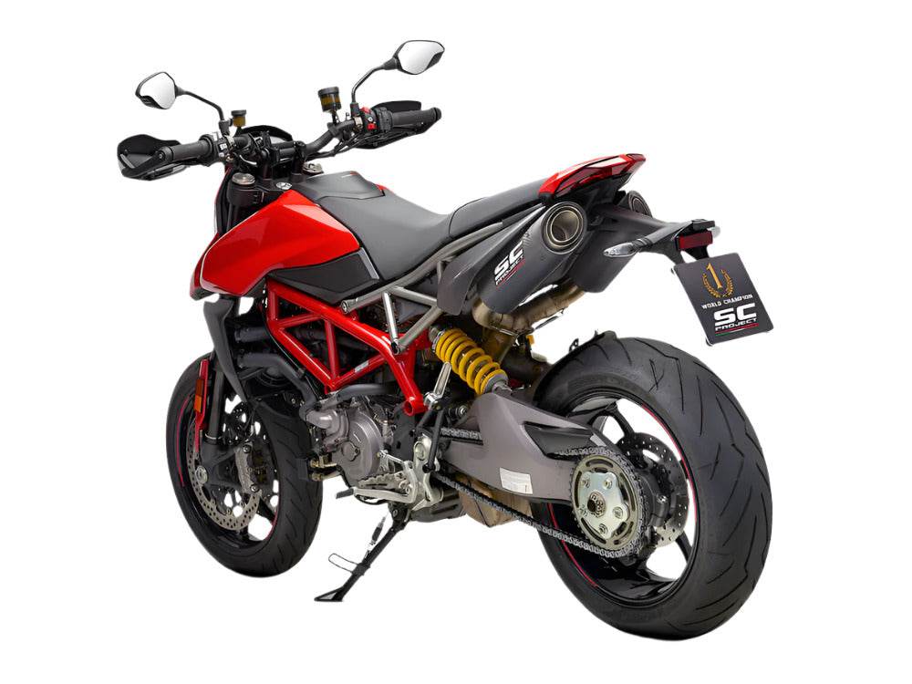 SC Project S1 Carbon Silencers Ducati Hypermotard 950 2021-25 - Motorcycle Performance Store