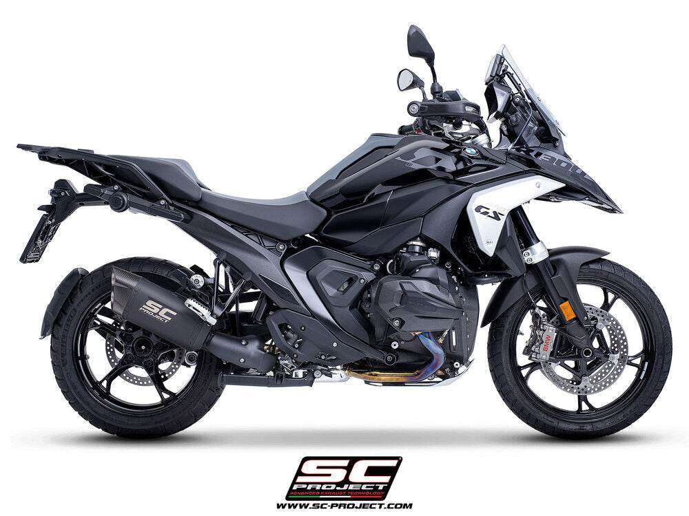 SC Project Adventure-R Black Titanium Silencer (Pannier Compatible) BMW R1300GS 2023-25 - Motorcycle Performance Store
