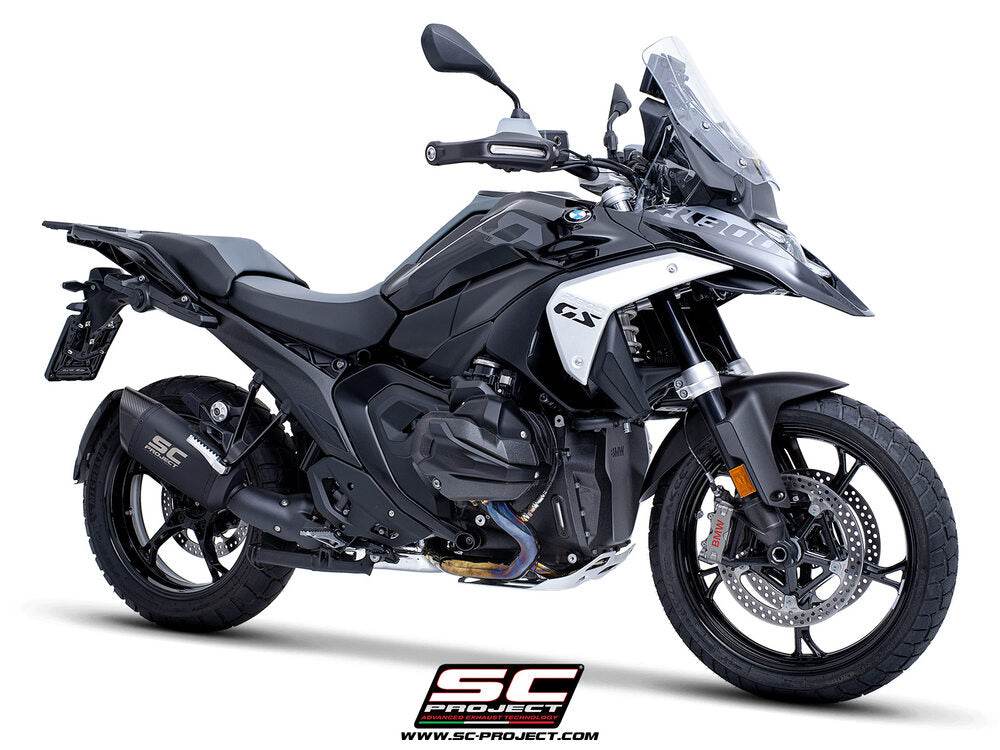 SC Project Adventure-R Black Titanium Silencer (Pannier Compatible) BMW R1300GS 2023-25 - Motorcycle Performance Store