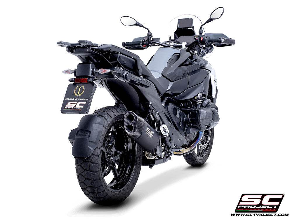 SC Project Adventure-R Black Titanium Silencer (Pannier Compatible) BMW R1300GS 2023-25 - Motorcycle Performance Store