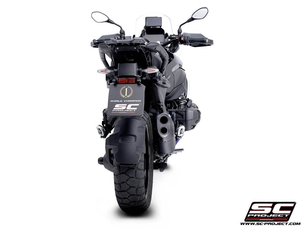SC Project Adventure-R Black Titanium Silencer (Pannier Compatible) BMW R1300GS 2023-25 - Motorcycle Performance Store