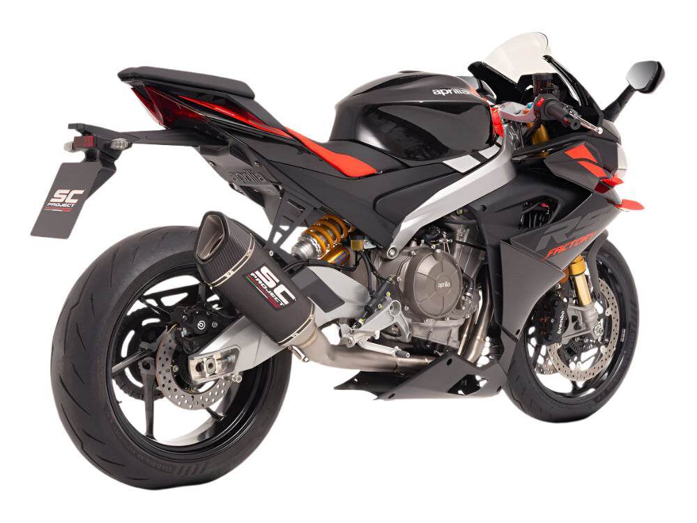 SC Project 2-1 Trofeo SC1-R Carbon Full System Aprilia Tuono 660 2025 - Motorcycle Performance Store