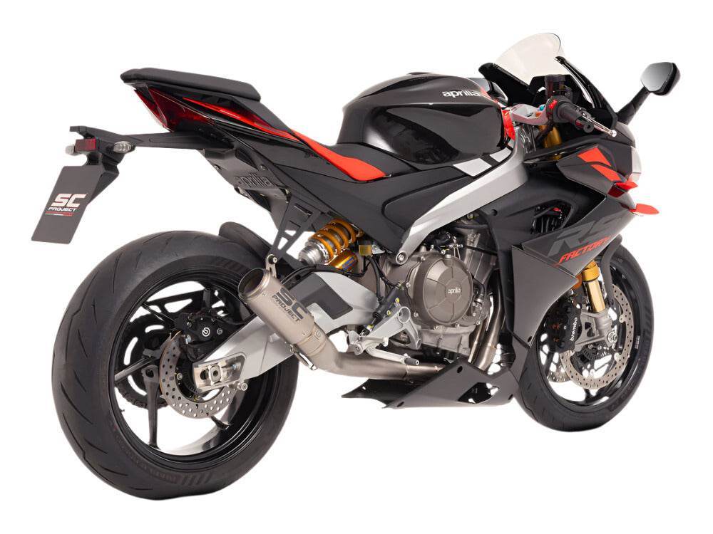 SC Project 2-1 CR-T Titanium Full System Aprilia Tuono 660 2025 - Motorcycle Performance Store