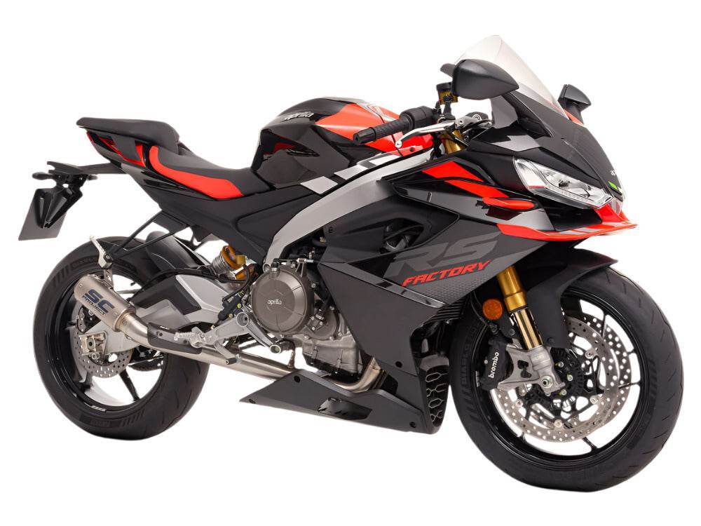 SC Project 2-1 CR-T Titanium Stoneguard Exhaust System Aprilia Tuono 660 2025 - Motorcycle Performance Store