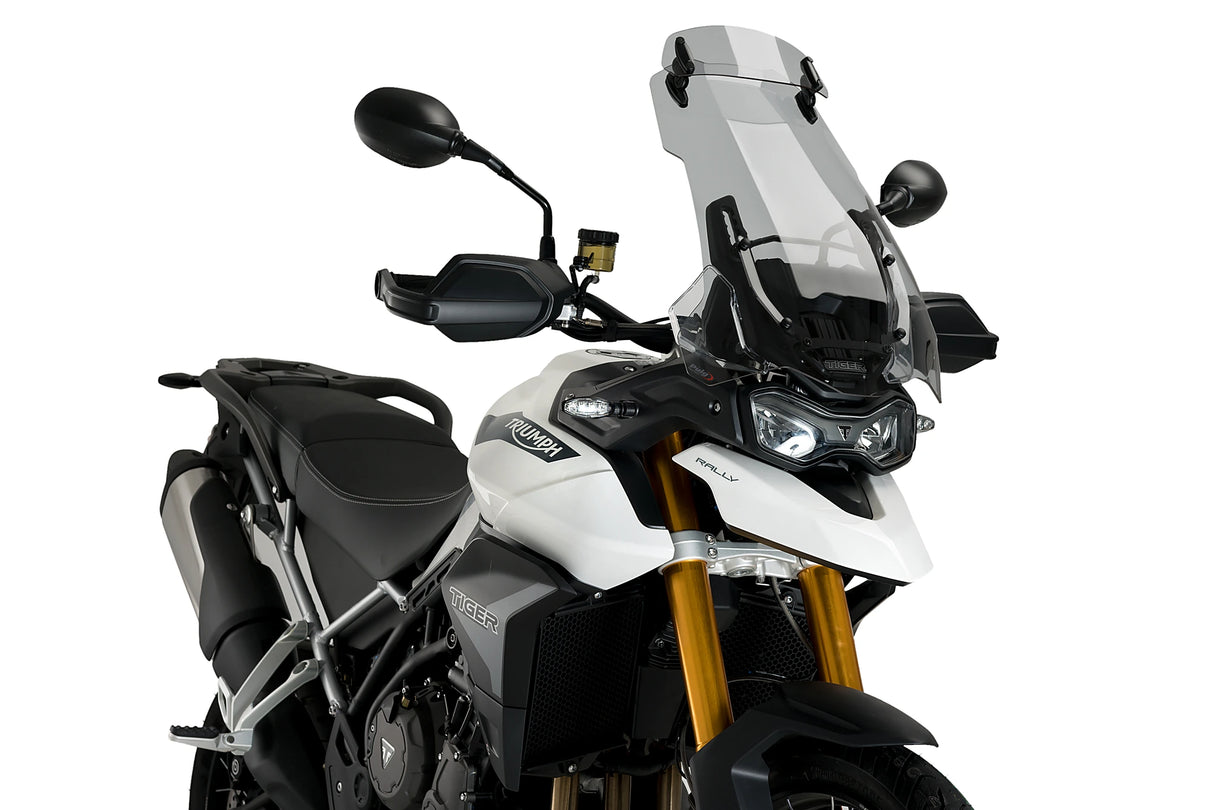 Puig touring screen with visor Triumph Tiger Sport 850 light smoke touring windscreen 2020-2025