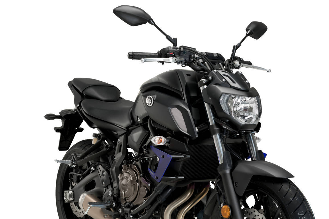 Puig Blue Downforce Naked Spoilers Yamaha MT-07 2018-20