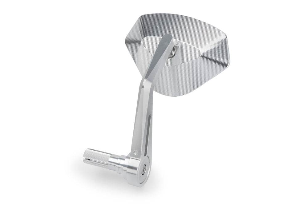 Puig Hi-Tech 5 Black / Silver Bar End Mirrors - Motorcycle Performance Store