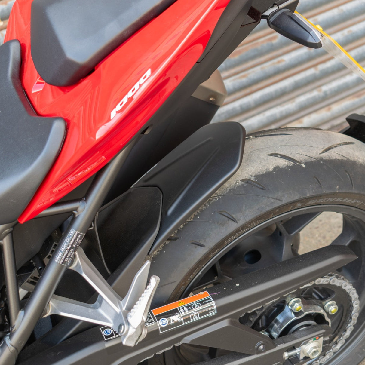 Puig rear fender extender in matt black ABS plastic for Honda CB1000 Hornet SP 2025