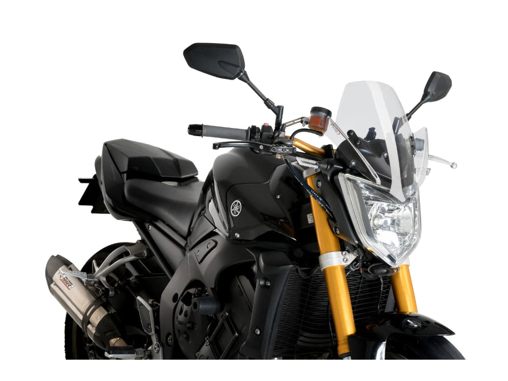 Puig New Generation sport screen for Yamaha FZ1 2006–2015 motorcycle windscreen in a clear finish