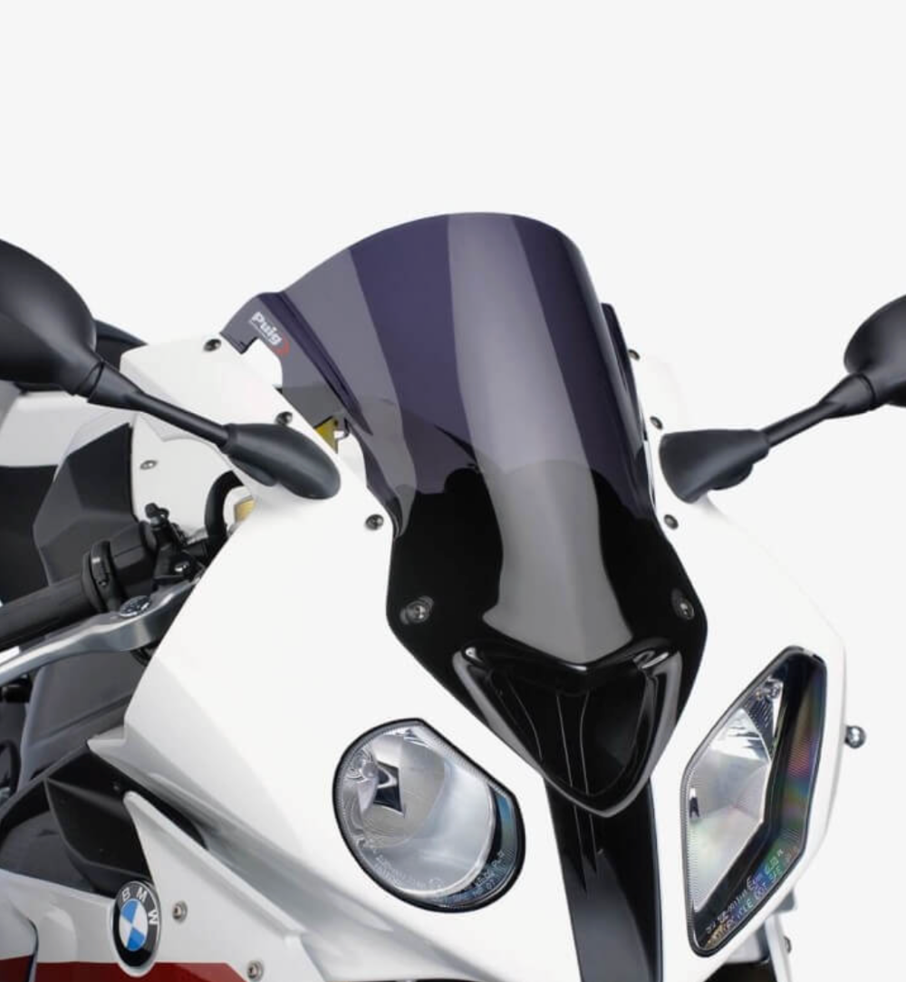 Puig Z-Racing Screen in a Dark Smoke finish on a BMW S1000RR 2009–2014