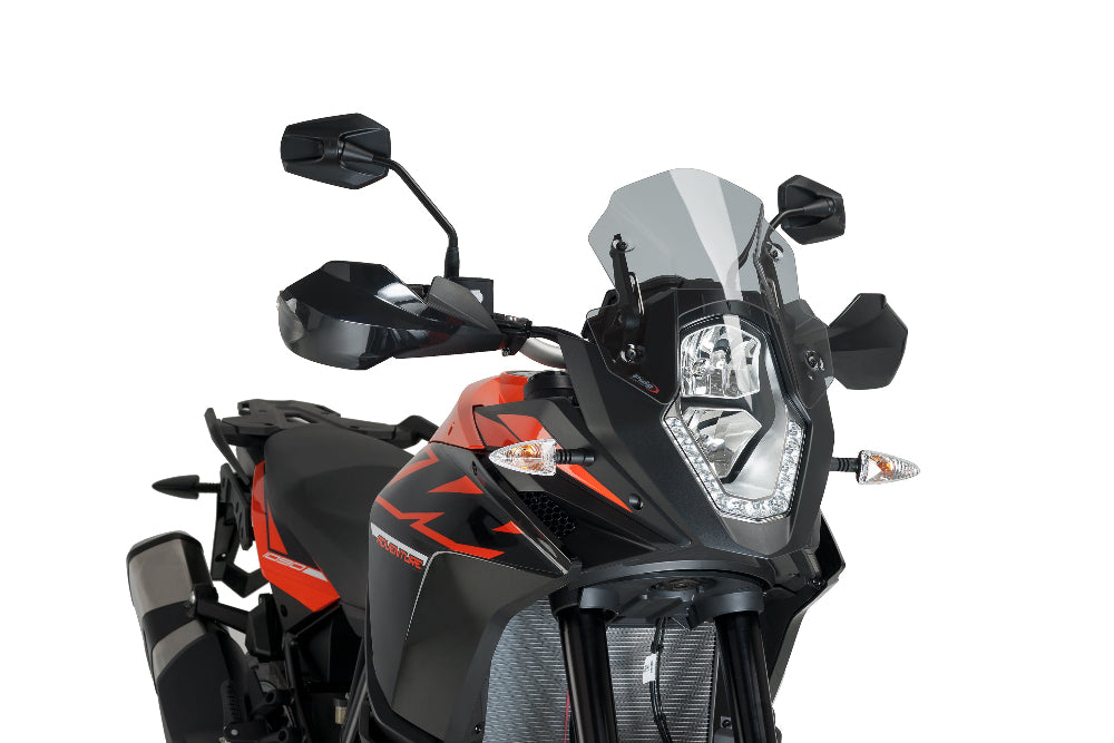 Puig New Generation light smoke sport screen installed on a KTM 1190 Adventure 2013–2016