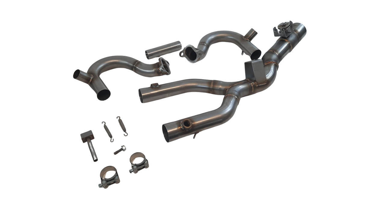 QD Modular No Kat Mid Pipe Kit BMW R1200GS 2015-18 image 3