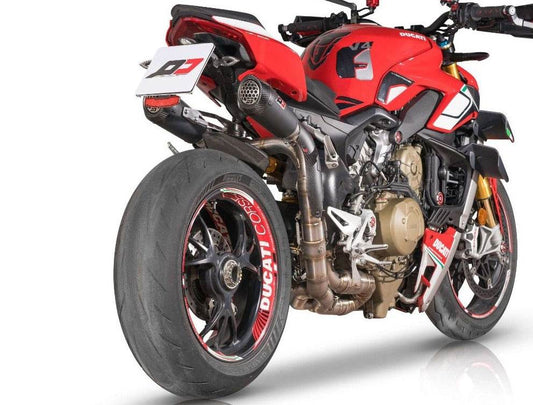 QD Black Underseat Exhaust System Ducati Streetfighter V4 / S 2021-24 - Motorcycle Performance Store