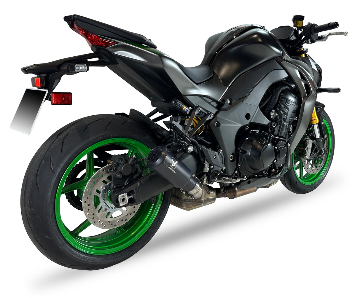 Ixrace MK2 black stainless steel silencer for Kawasaki Z1100 SE 2025–2026 road legal exhaust_1