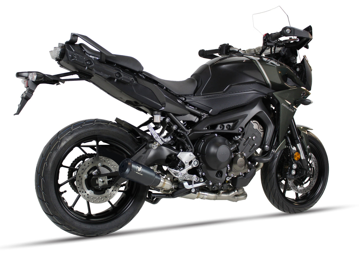 IXRACE M2 Black full exhaust system fitted to Yamaha MT-09 Tracer 2013-2020_1