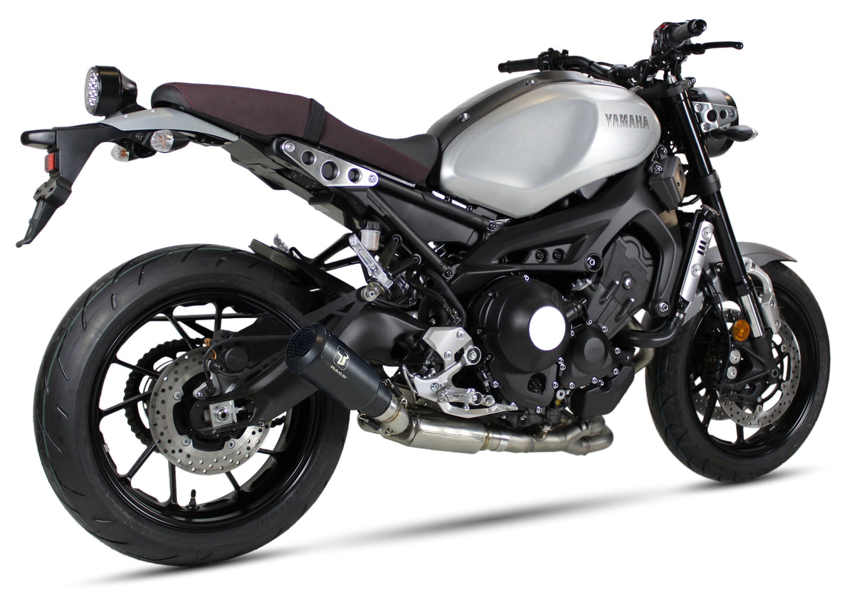 IXRACE M2 Black full exhaust system fitted to Yamaha XSR900 2016–2020_1