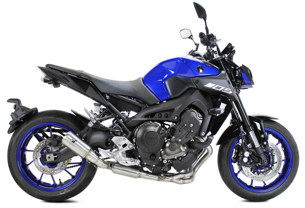 IXRACE MK2 Inox stainless full exhaust system fitted to Yamaha MT-09 2013–2020