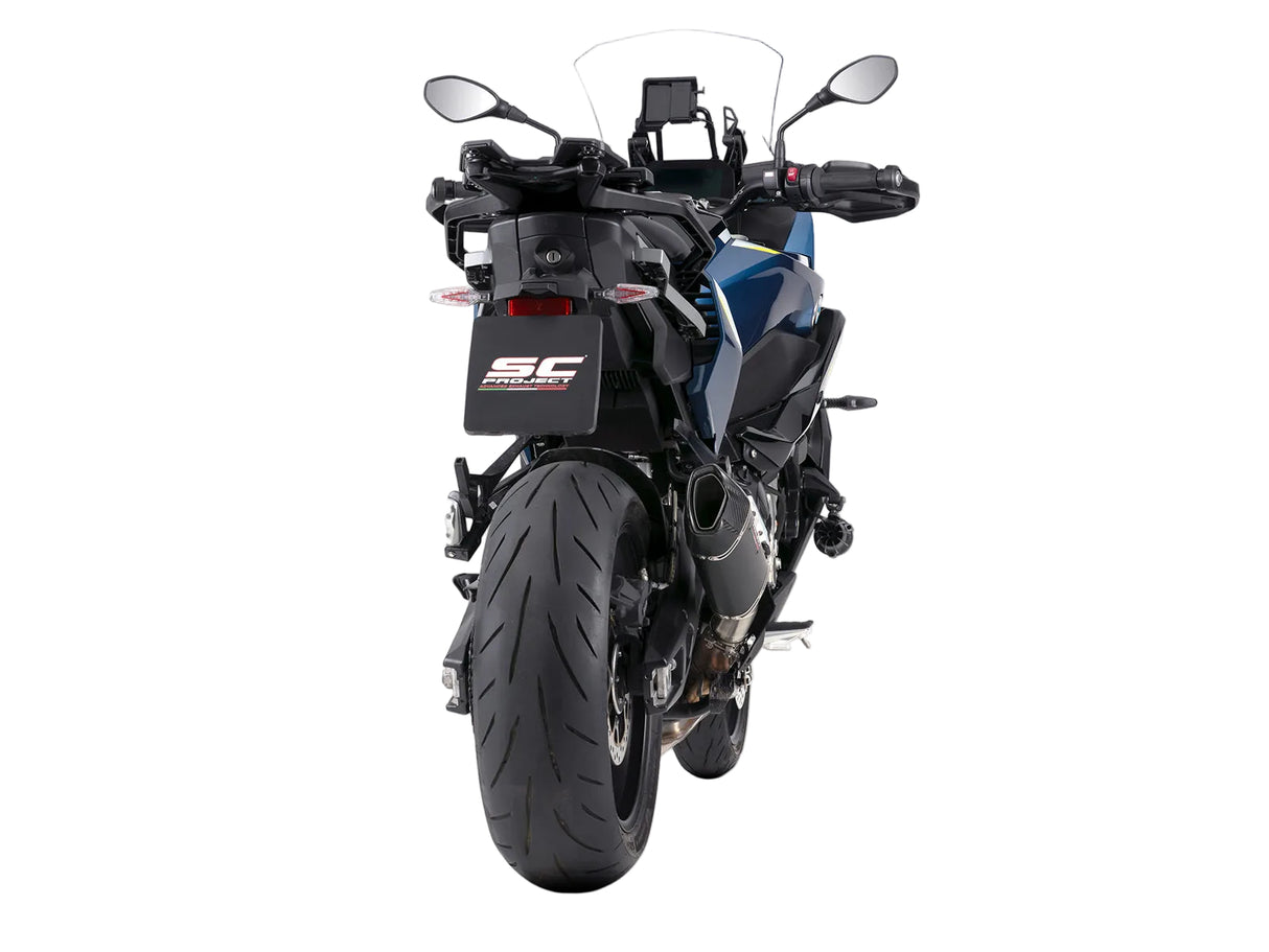 SC Project SC1-X carbon silencer for BMW S1000XR 2024-2026 Euro 5 plus homologated exhaust with carbon fibre body_1