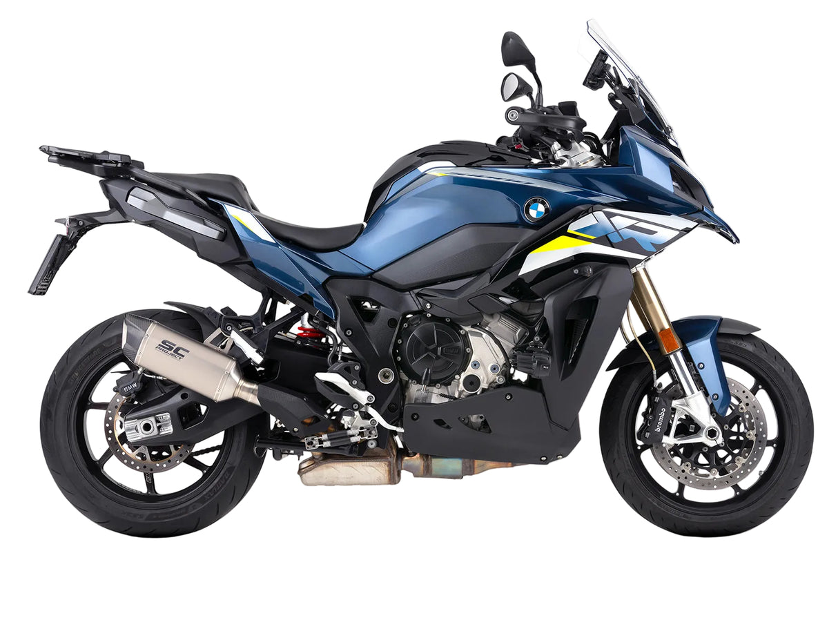 SC Project SC1-X titanium silencer for BMW S1000XR 2024-2026 Euro 5 plus homologated exhaust with carbon end cap_4