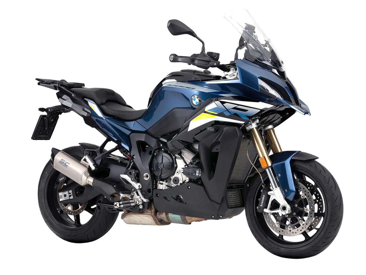 SC Project SC1-X titanium silencer for BMW S1000XR 2024-2026 Euro 5 plus homologated exhaust with carbon end cap_5