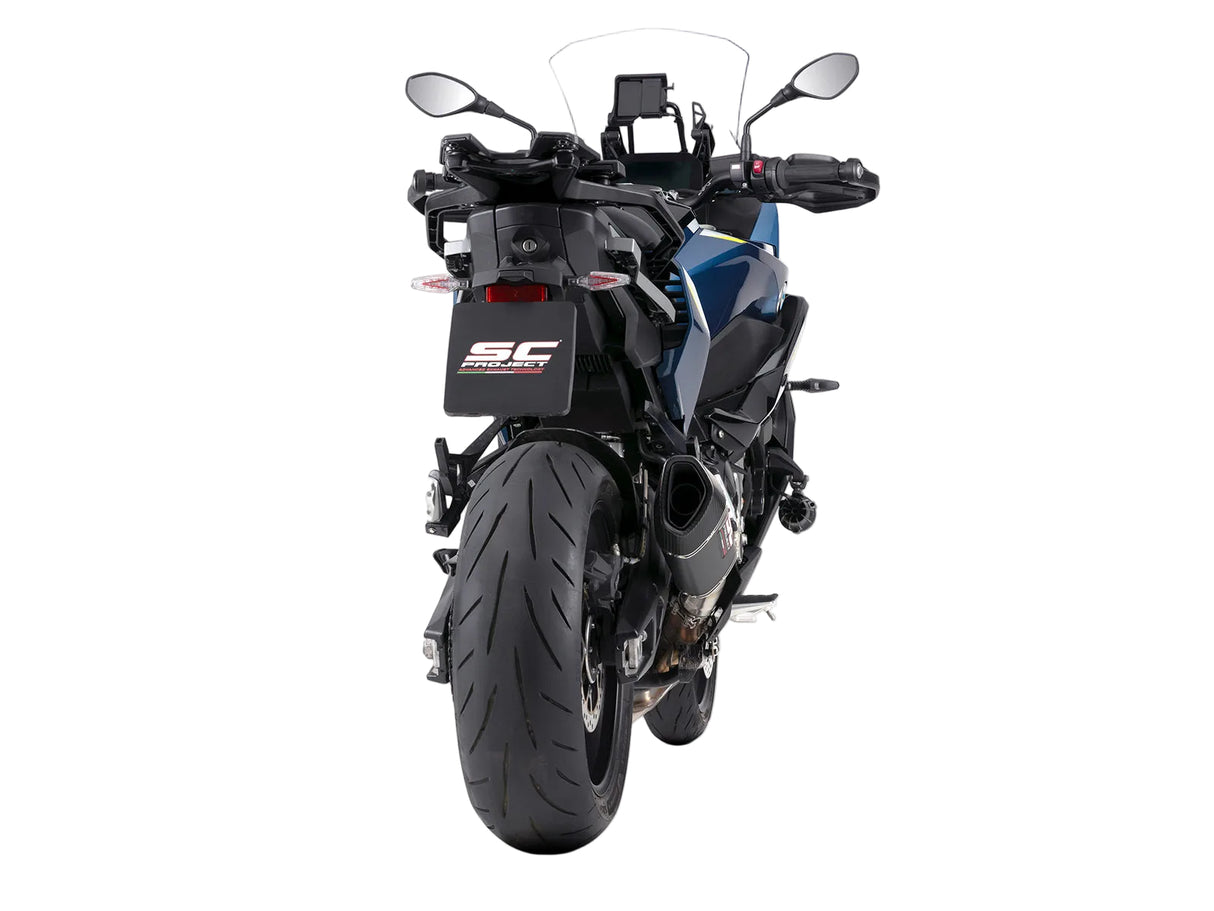 SC Project SC1-R carbon fibre silencer for BMW S1000XR 2024-2026 Euro 5 plus homologated exhaust with carbon end cap_1