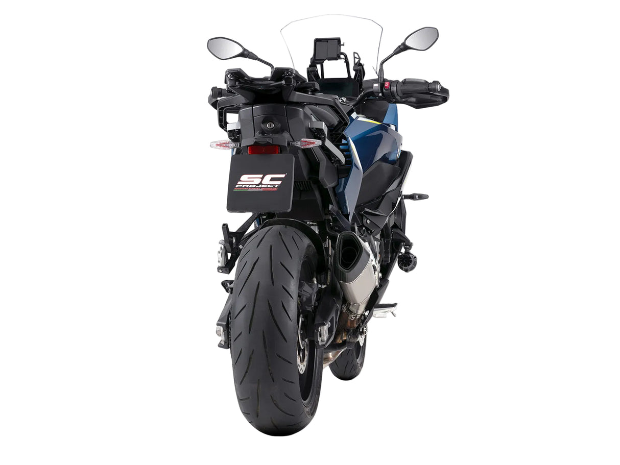 SC Project SC1-R titanium silencer for BMW S1000XR 2024-2026 with carbon end cap Euro 5 plus homologated exhaust_3