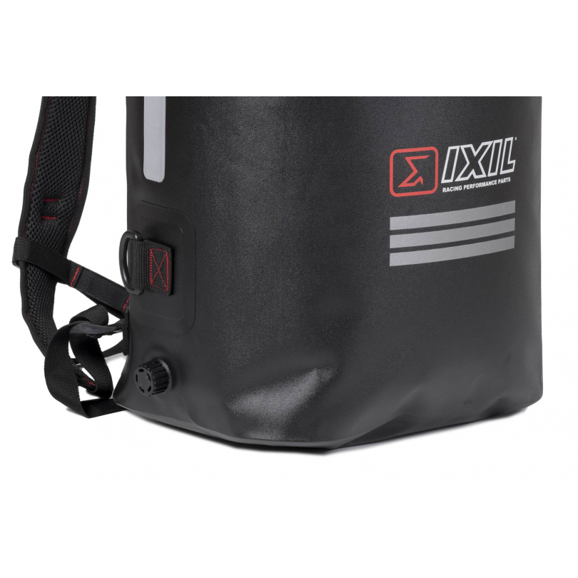 IXIL 35 litre waterproof motorcycle backpack TPU rucksack with reflective strips and padded shoulder straps_2