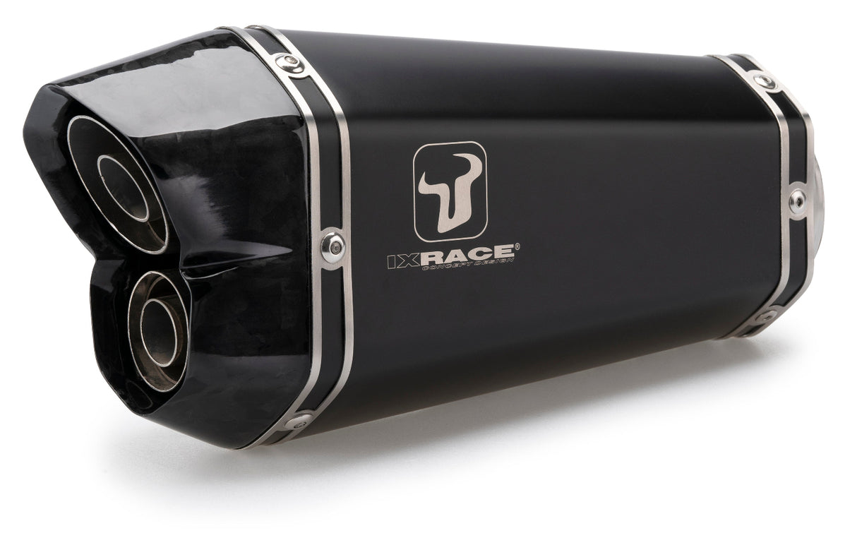 Ixrace M8 Silenziatore doppio nero KTM Duke 990 2024-26 image 3