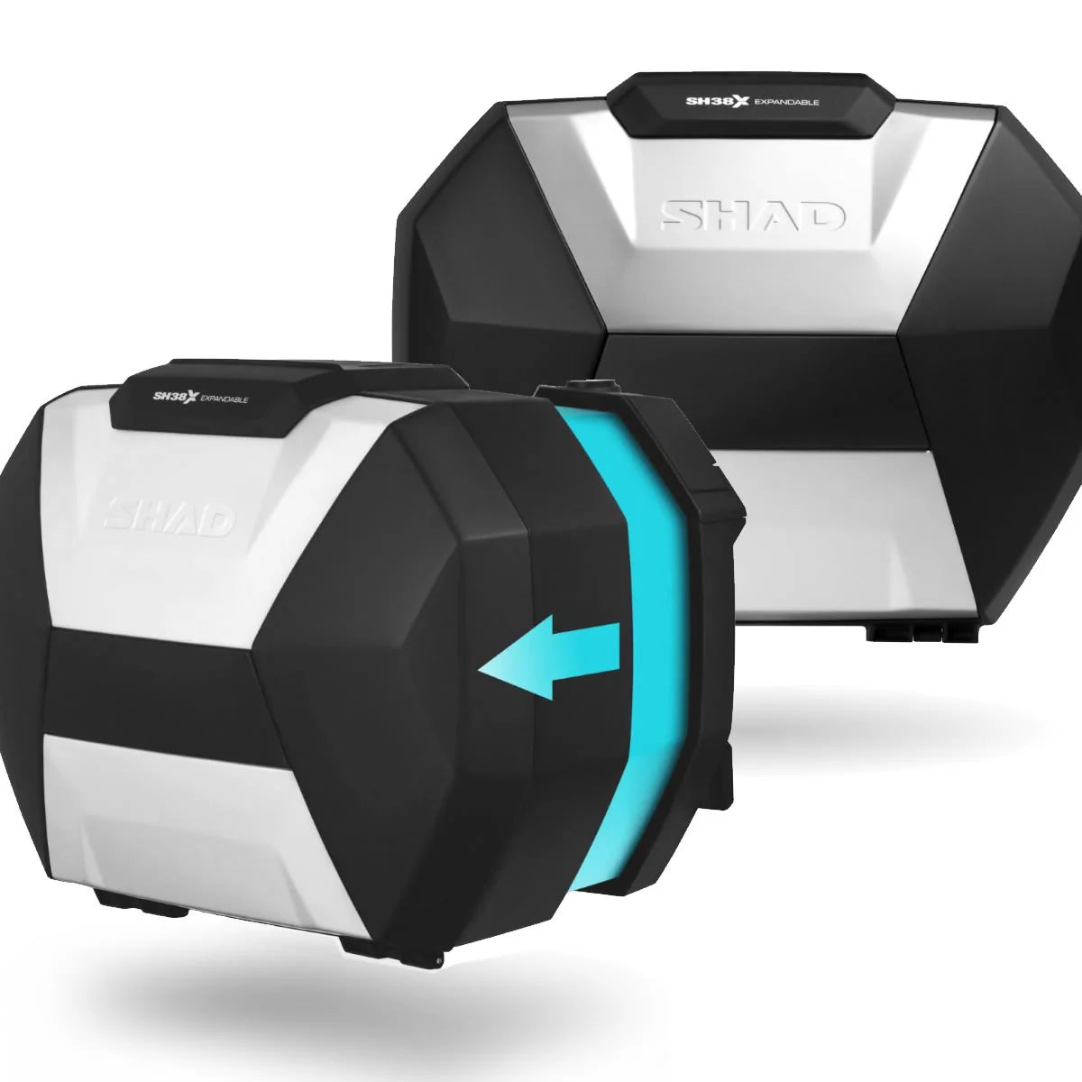 Shige SHAD SH38X Expandable Panniers | Aluminium Motorcycle Cases