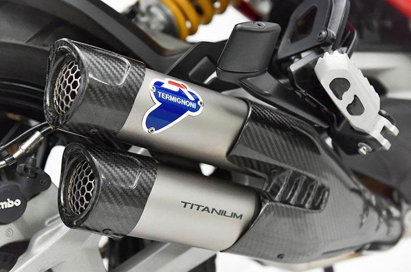Termignoni Twin Silencer Kit - Ducati Multistrada V4 / S 2021-24 - Motorcycle Performance Store