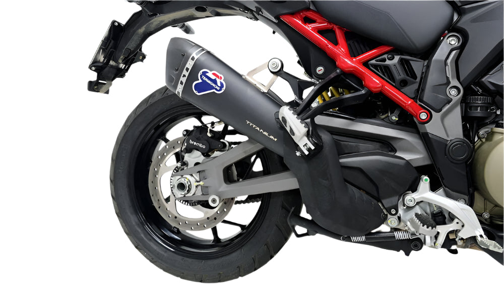 Termignoni Black Titanium Euro 5+ Slip on Silencer for the Ducati Multistrada V4 2025 - Motorcycle Performance Store