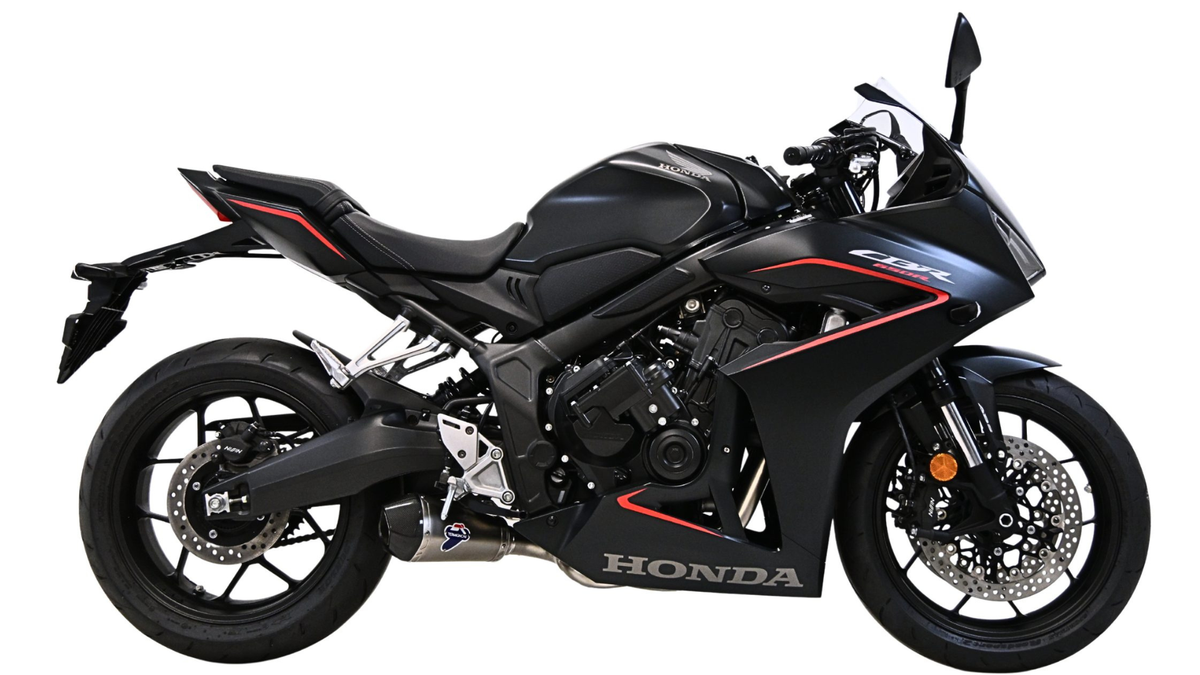 Termignoni Full Exhaust System with 9 Style Options for the Honda CB650R. Available at Motorcycle Performance Store.