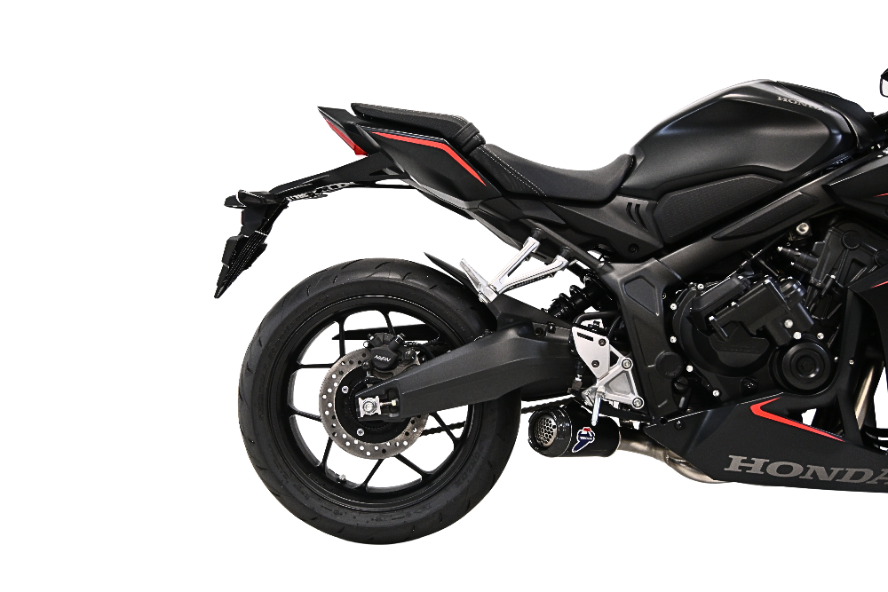Termignoni GP2R-RHT Black Titanium Full System installed on a Honda CBR650R 2018-25