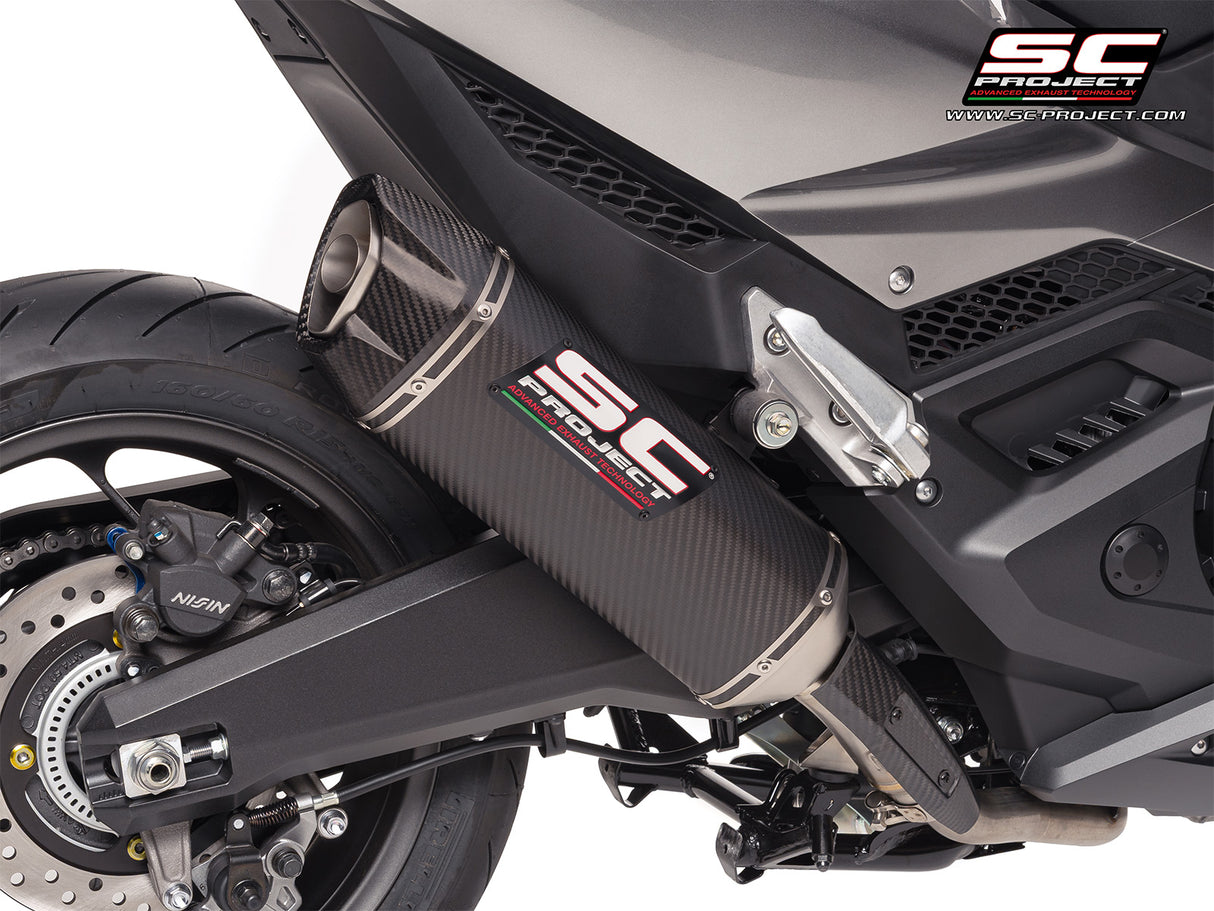 SC Project SC1-X Carbon Fibre Silencer Honda Forza 750 2025