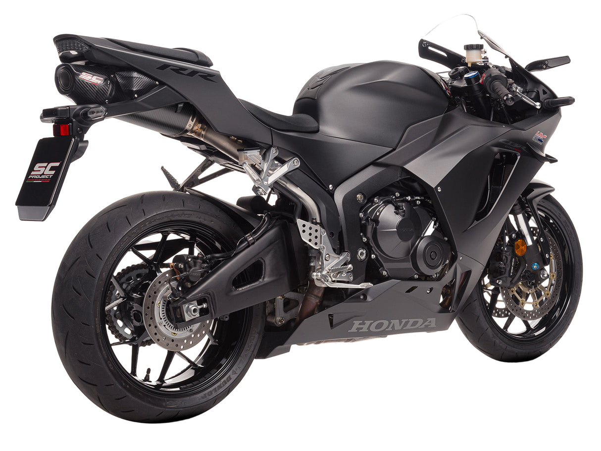 SC Project SC-RR Carbon Fibre Racing Underseat Silencer Honda CBR600RR 2024-25