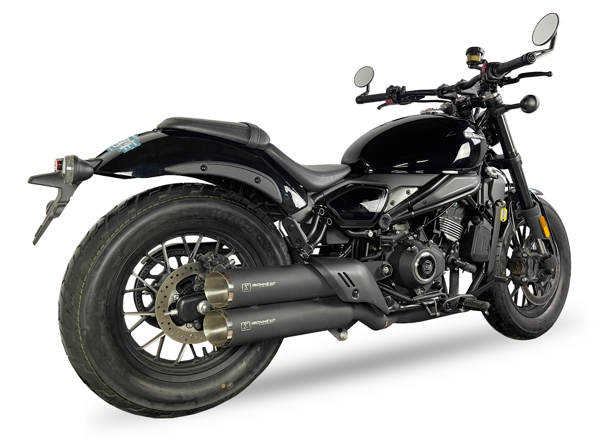 Ironhead Twin Black Silencer | CF Moto 450 CL-C 2023-26 image 2