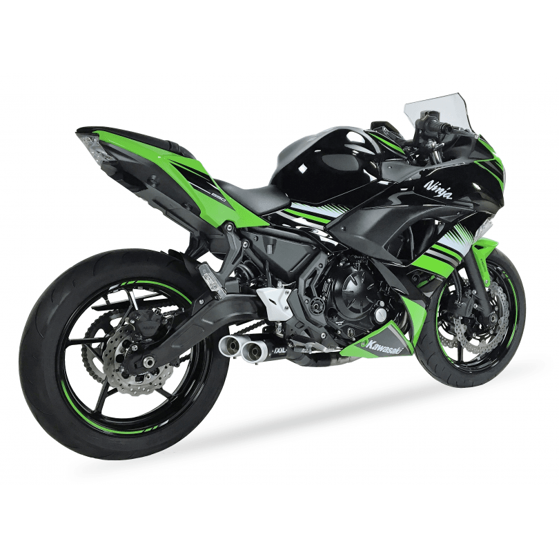 IXIL Black Dual Hyperlow Full System Kawasaki Z650 2017-19 image 2