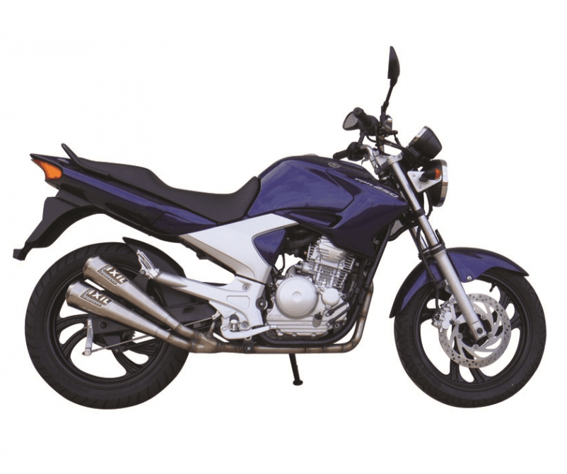 IXIL Dual Conical Exhaust system Yamaha YBR 250 2012-13 - Motorcycle Performance Store