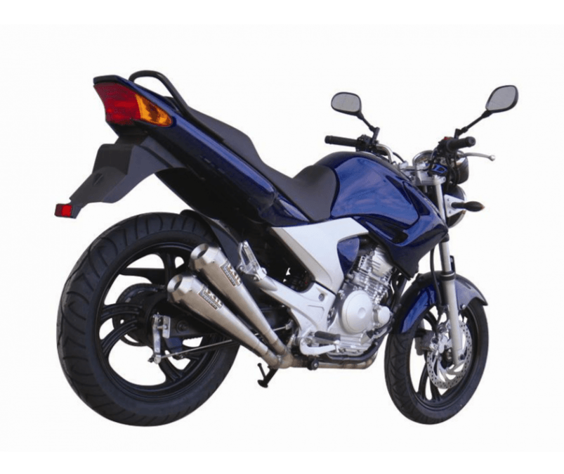 IXIL Dual Conical Exhaust system Yamaha YBR 250 2012-13 - Motorcycle Performance Store