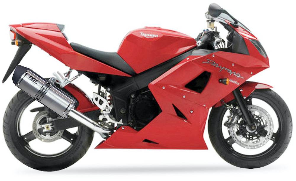 IXIL Hexoval Xtrem Inox Silencer Triumph Daytona 650 2005 - Motorcycle Performance Store