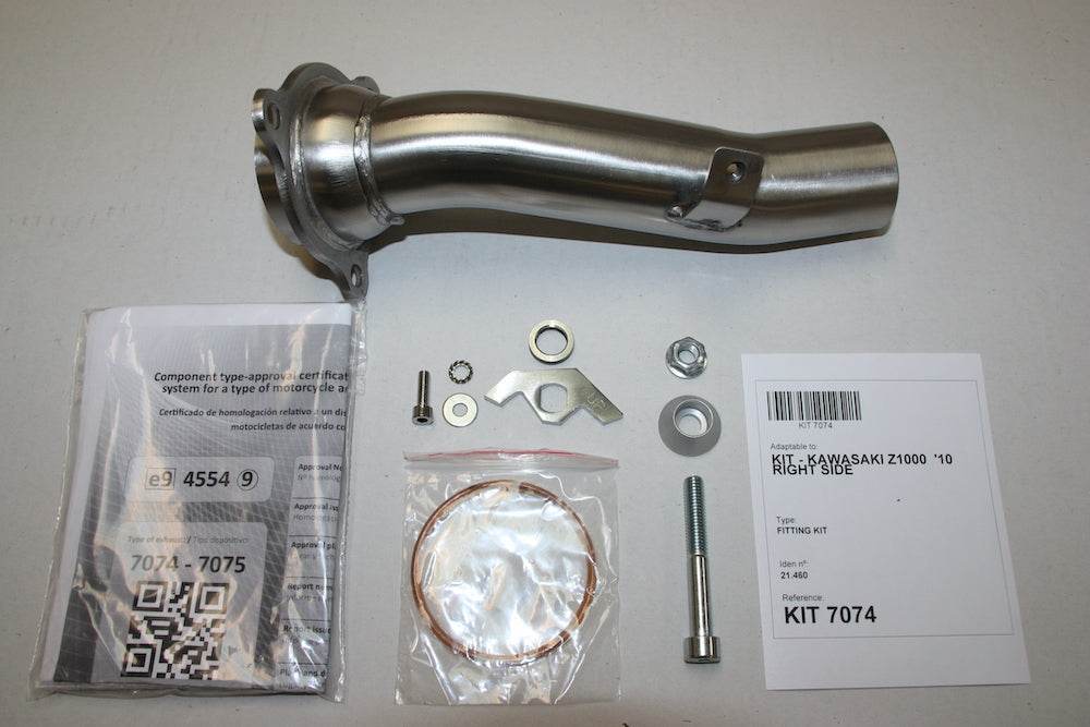 IXIL Hexoval Xtrem Inox Silencer Pair Kawasaki Z1000 2010-20 image 2