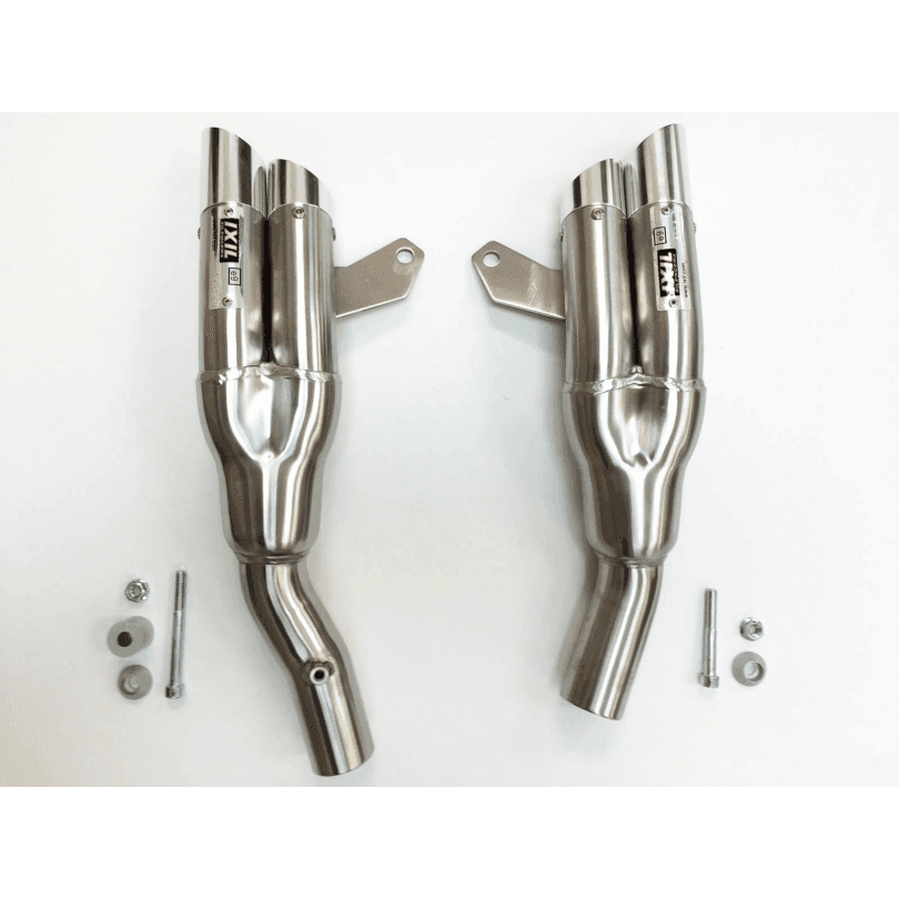 IXIL Hyperlow Dual Exit Silencers Kawasaki Z1000SX 2010-20 - Motorcycle Performance Store
