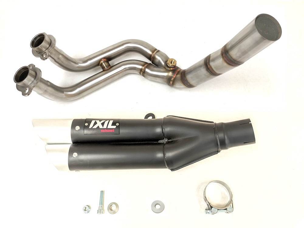 IXIL L3X black Hyperlow full exhaust Yamaha Tracer 7 GT 2021-2026 dual exit Euro 5 stainless steel system_3