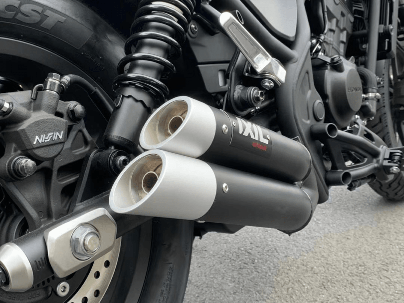 IXIL L3X Black Hyperlow Silencer Honda CMX 500 Rebel 2017-24 - Motorcycle Performance Store