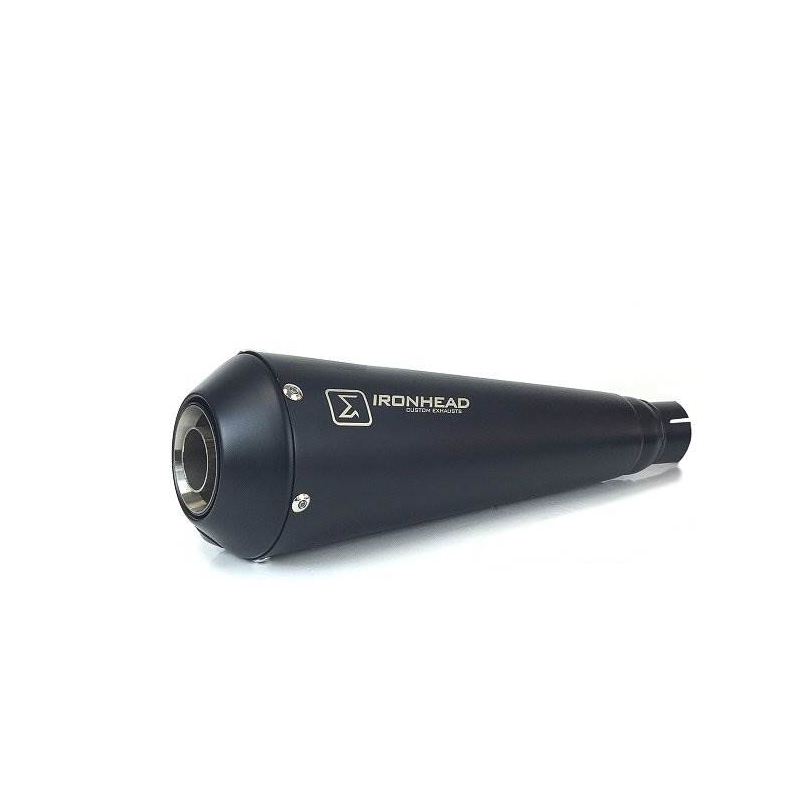 Ironhead Conical Black Silencer Honda GB350S 2025-26