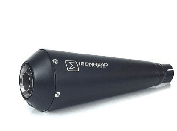 Ironhead Conical Black Silencers Moto Guzzi V7 Special 850 2021-24 - Motorcycle Performance Store