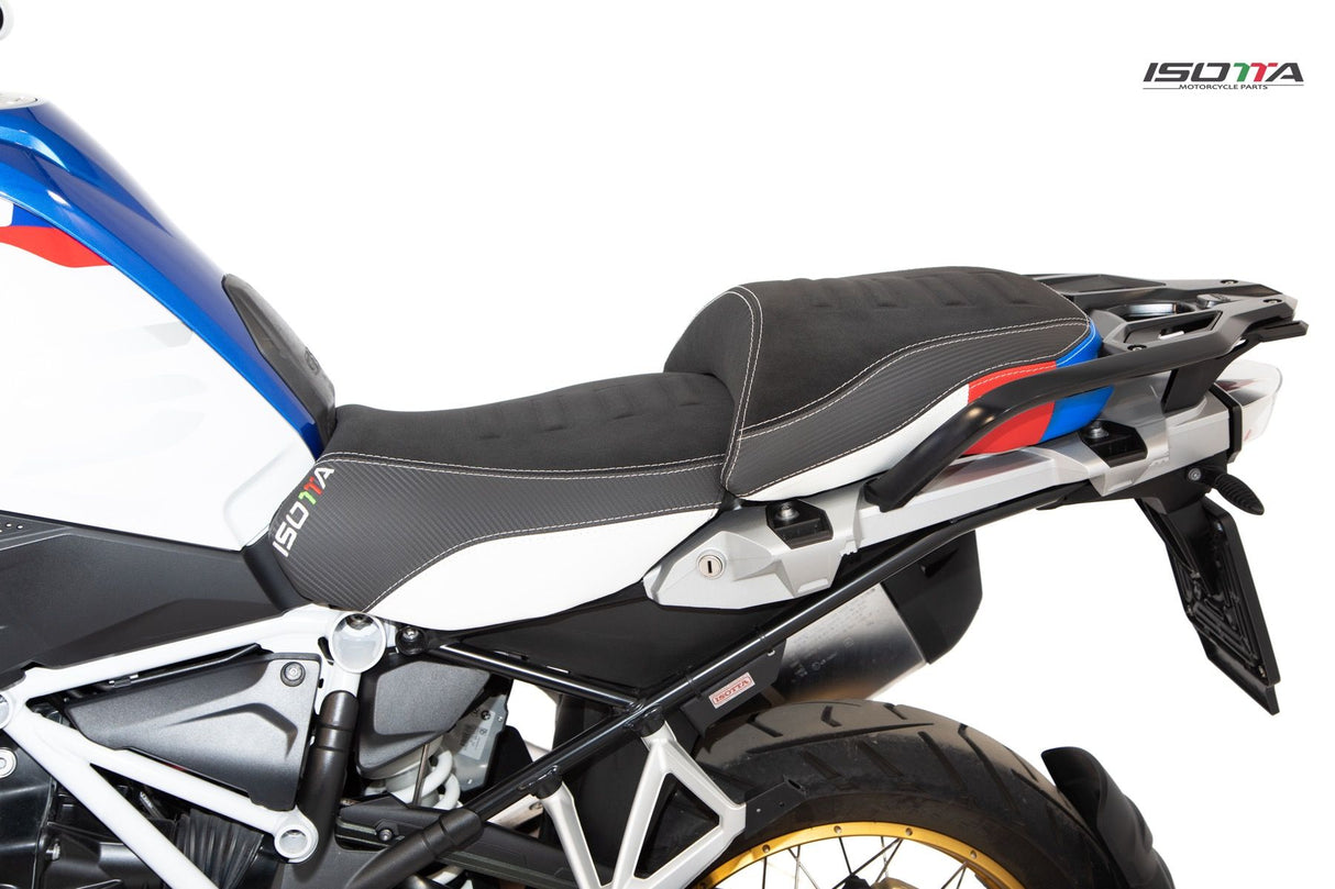 Isotta Comfort Riders Seat Black/White/Red/Blue HP BMW R1200GS 2013-19 image 2