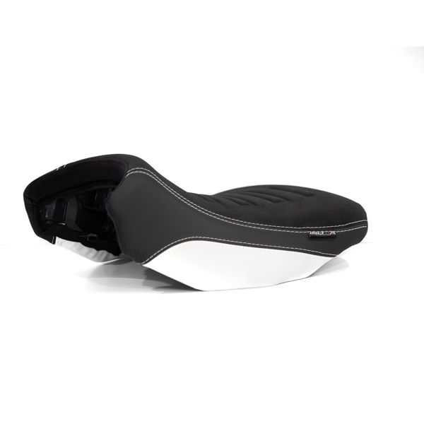 Isotta Comfort Riders Seat Lowered Black/White/Red/Blue HP BMW R1200GS 2013-19 image 3